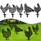 5Pcs Hen Chicken Statue Outdoor Garden Acrylic Ornament Yard Art Sculpture Decor